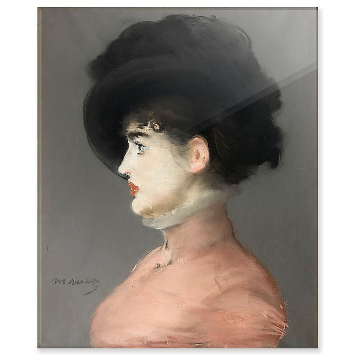 The Viennese: Portrait of Irma Brunner in a Black Hat (acrylic panels)