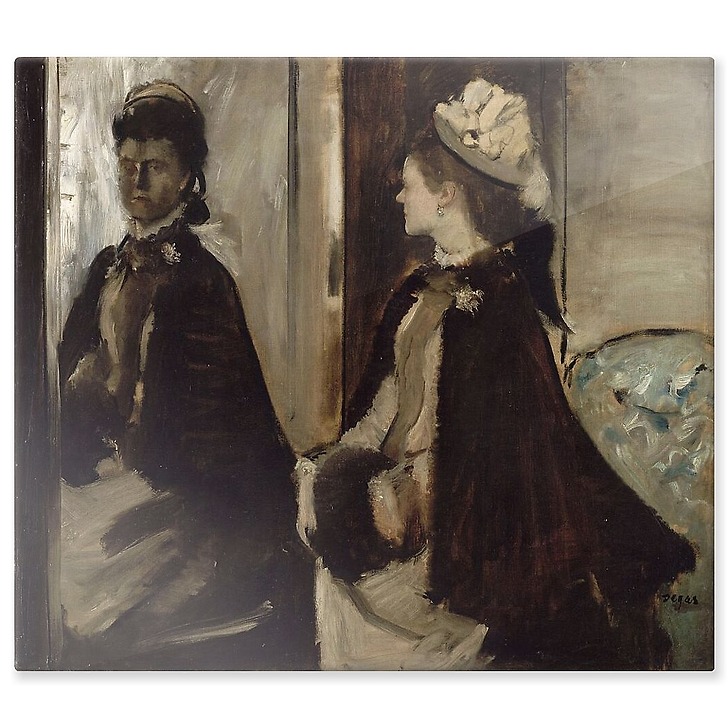 Mrs. Jeantaud with a mirror (aluminium panels)