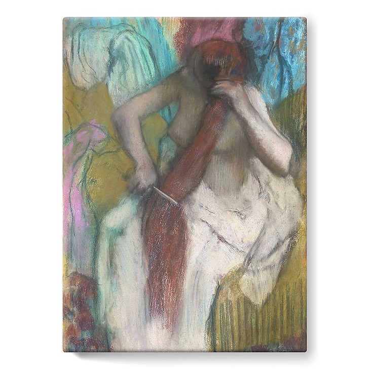 Femme se peignant ou La chevelure (toiles sur châssis)