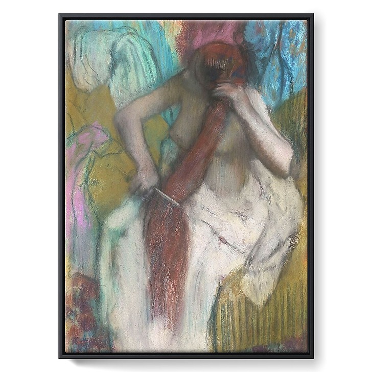 Femme se peignant ou La chevelure (toiles encadrées)