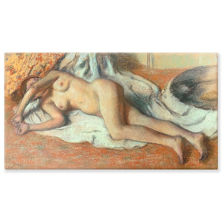 Baigneuse allongée sur le sol (panneaux aluminium)