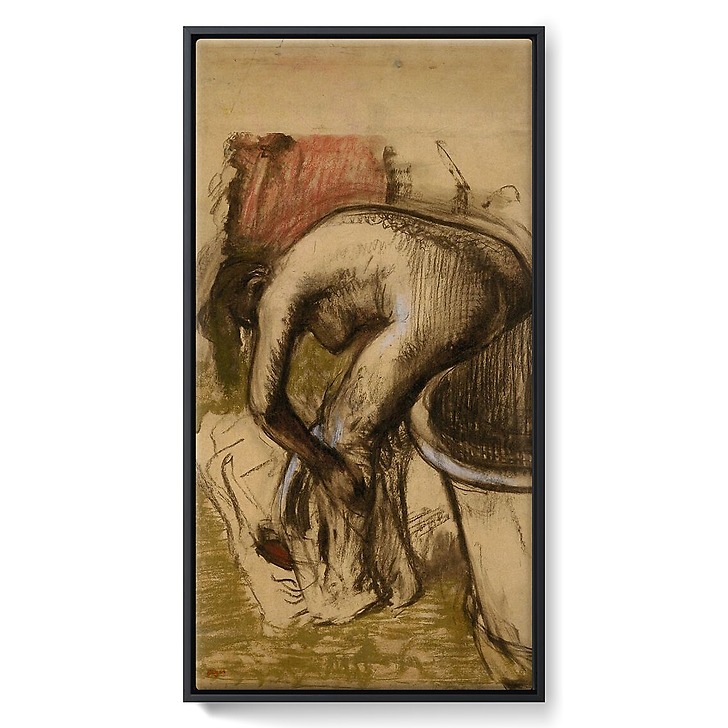 Wiping bathers (framed canvas)