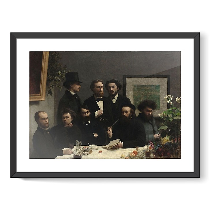 Un coin de table (affiches d'art encadrées)