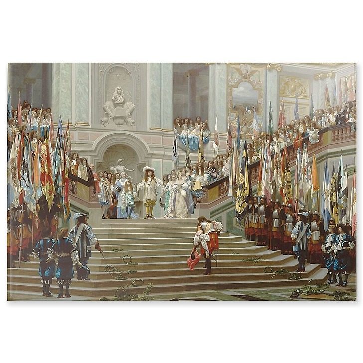 Réception du Grand Condé à Versailles (panneaux acryliques)