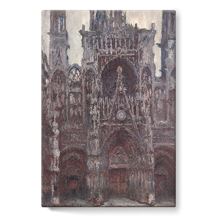 Rouen Cathedral: The Portal Front View, Brown Harmony (stretched