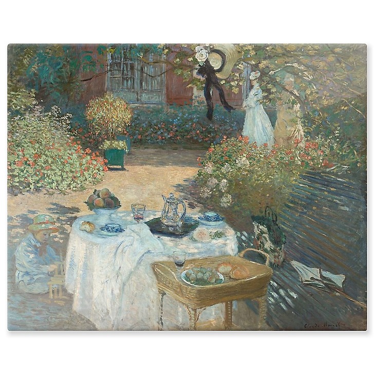 Le déjeuner: panneau décoratif (panneaux aluminium)