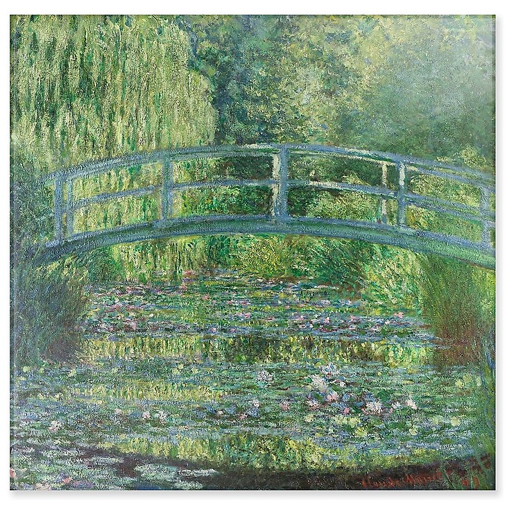 Le Bassin aux nymphéas: harmonie verte (panneaux acryliques)