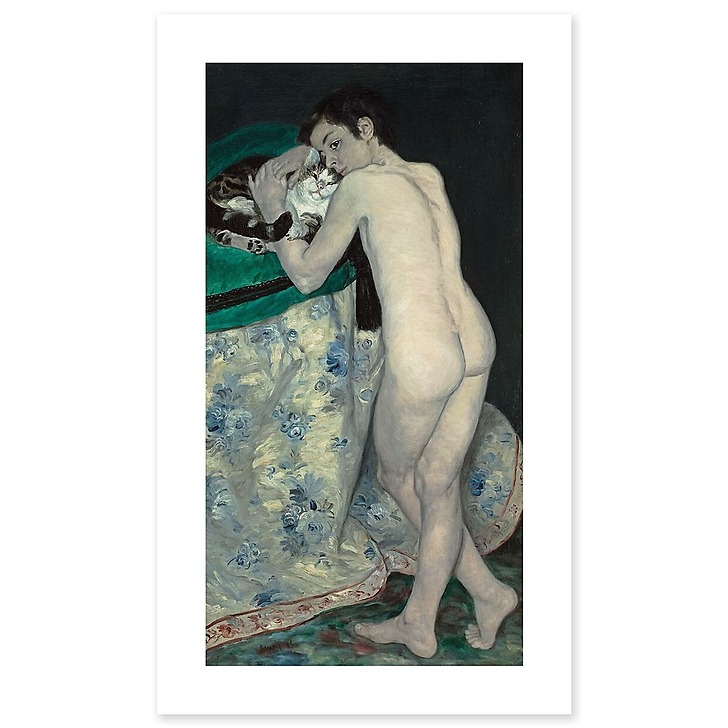 The Boy with the Cat (canvas without frame)