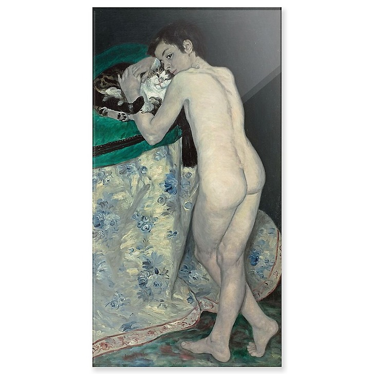 Le garçon au chat (panneaux acryliques)