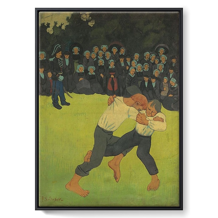 The struggle of the Bretons (framed canvas)