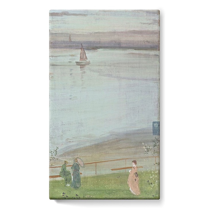 Variations in Violet and Green (stretched canvas)