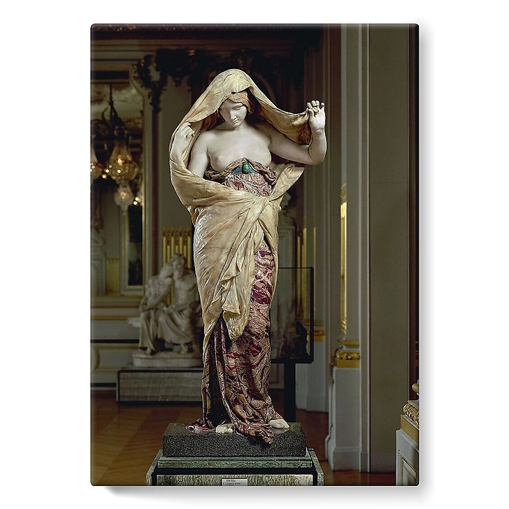 Nature Unveiling Herself Before Science (stretched canvas)