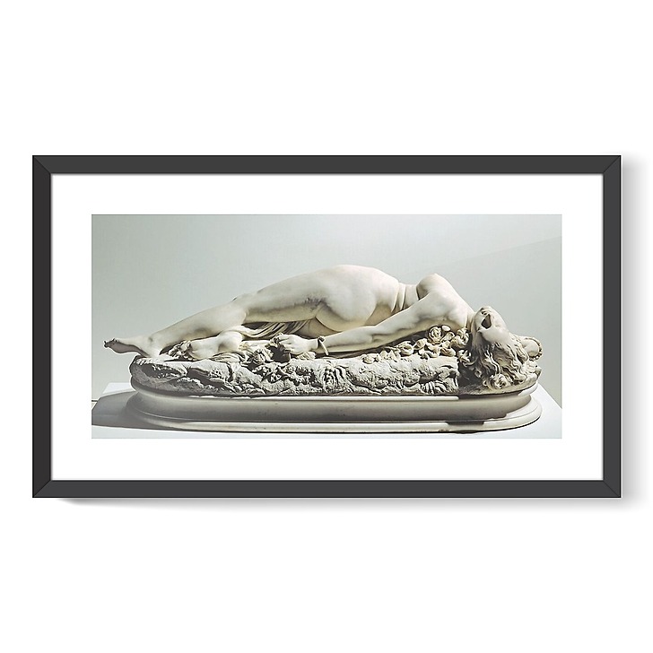 Femme piquée par un serpent (affiches d'art encadrées)