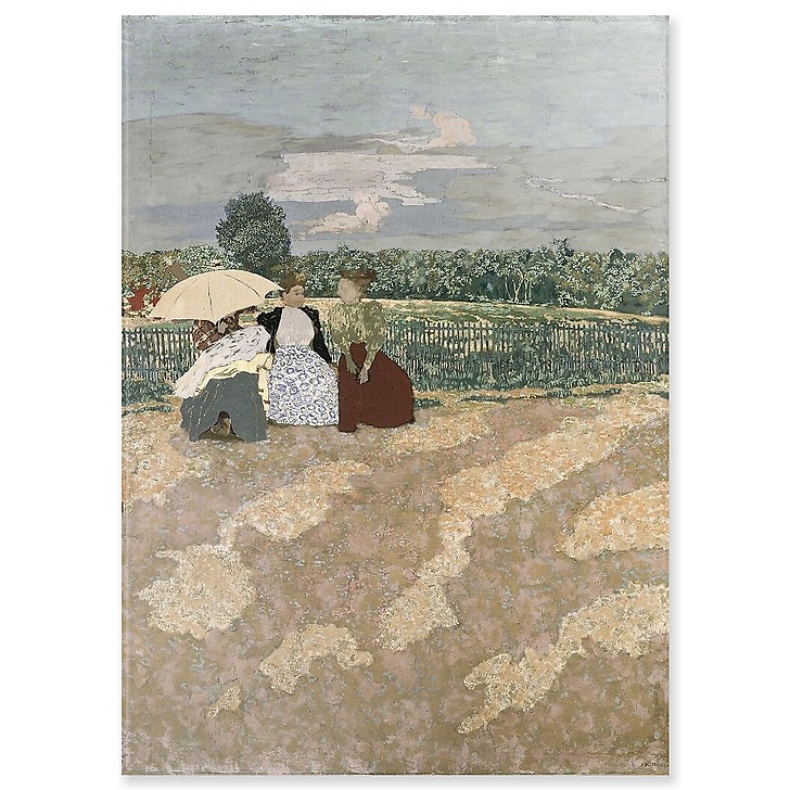Public Gardens - The nannies, the conversation and the red parasol (acrylic panels)