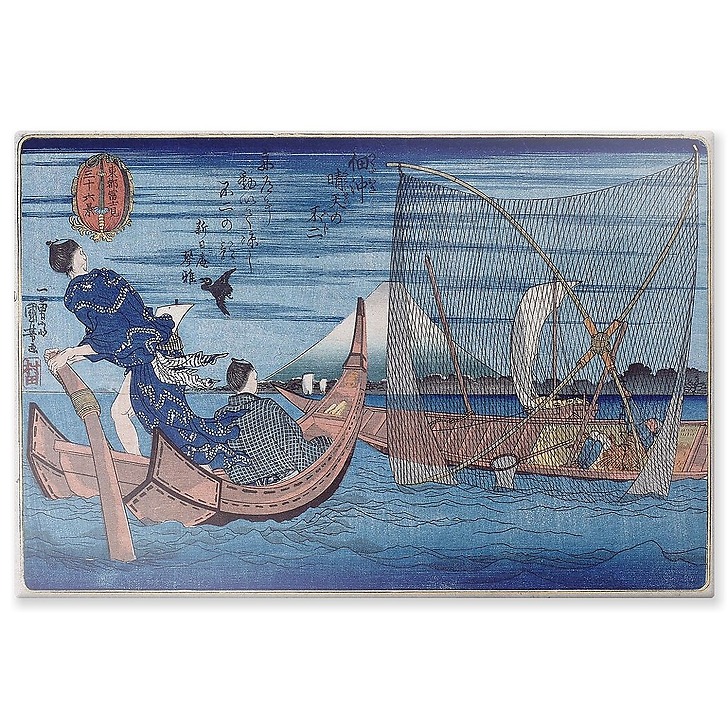 Le mont Fuji vu depuis Tsukuda par une belle journée (panneaux aluminium)