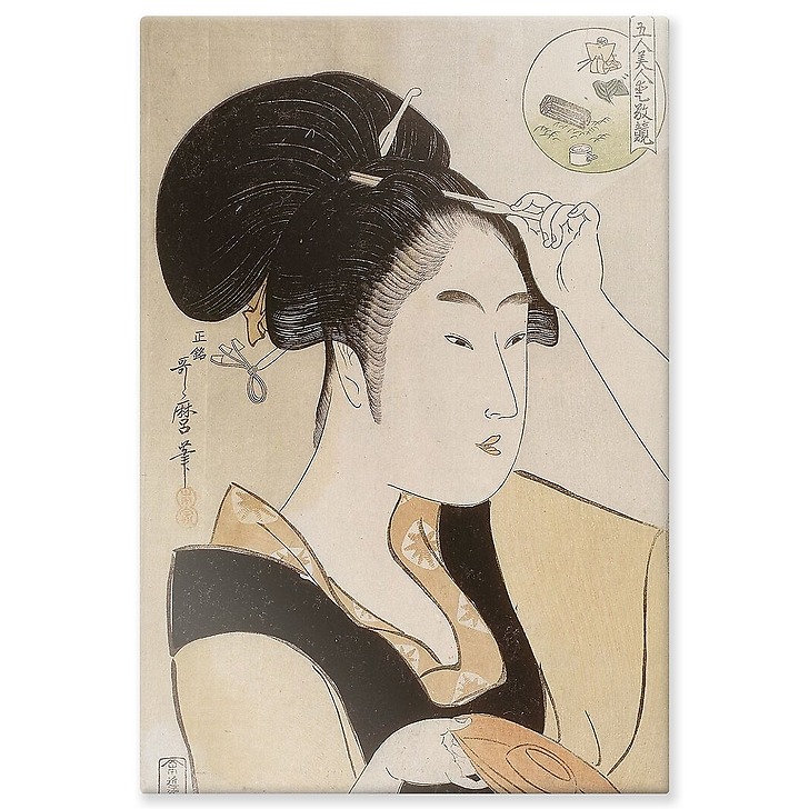 Portrait of a servant of the Suminoe tea house in Shiba (aluminium panels)