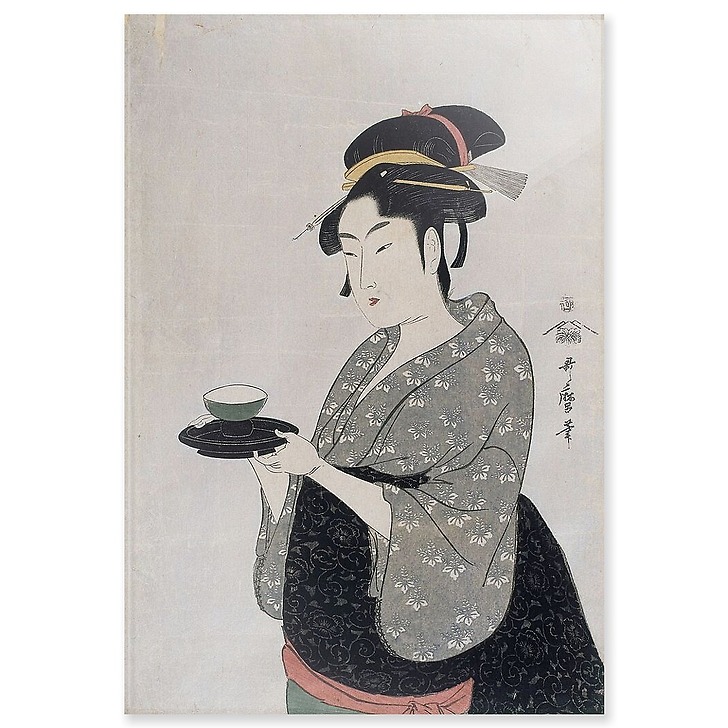 Portrait de Naniwaya Okita (panneaux acryliques)