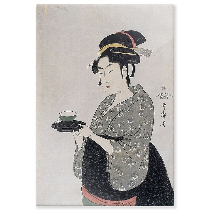 Portrait of Naniwaya Okita (aluminium panels)