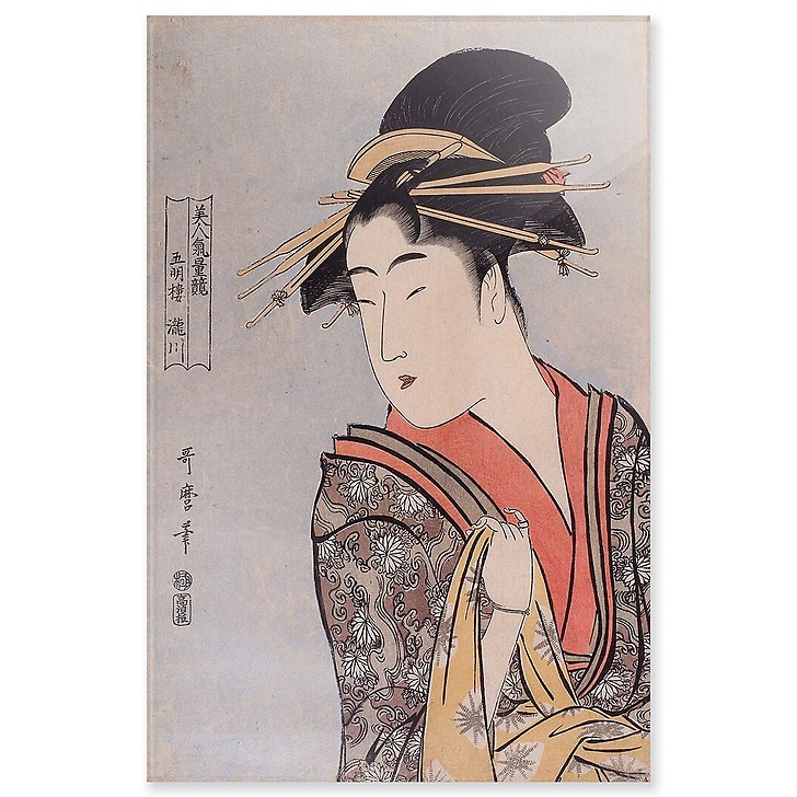 La courtisane Takigawa de Gomeirô (panneaux acryliques)