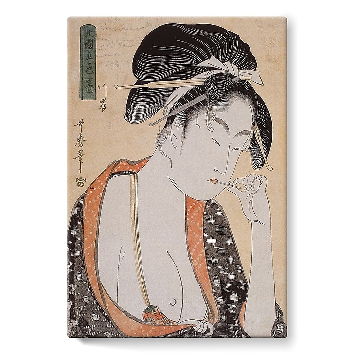 Five Shades of Ink in the Northern Quarter: a prostitute from the moat district (stretched canvas)