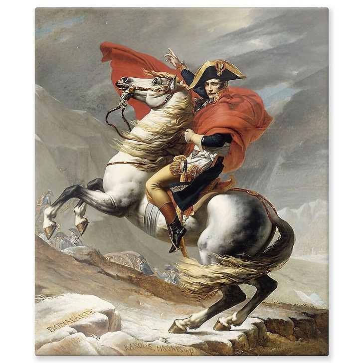 Bonaparte, Premier consul, franchissant le Grand Saint-Bernard, 20 mai ...