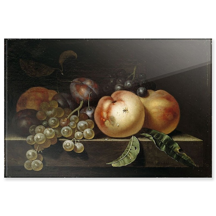 Peach, plums and grapes (acrylic panels)