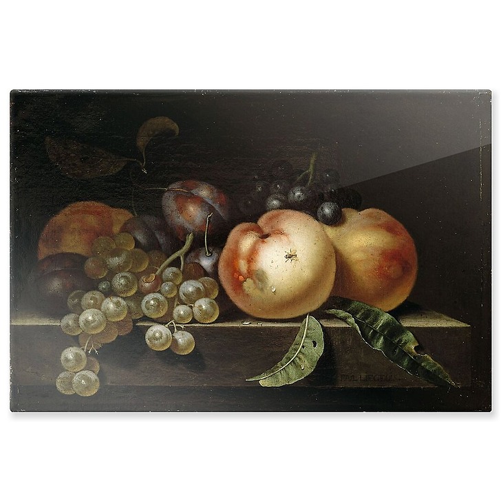 Peach, plums and grapes (aluminium panels)