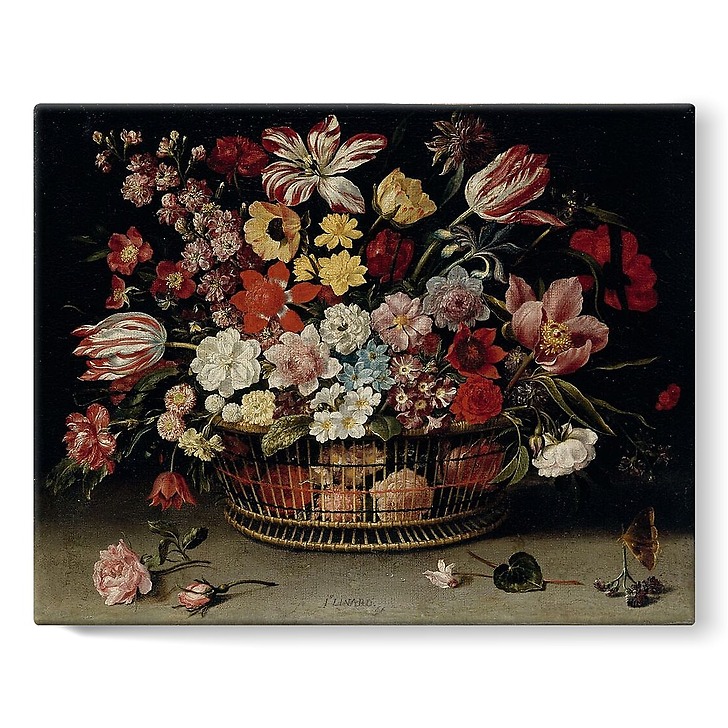 Corbeille de fleurs (toiles sur châssis)