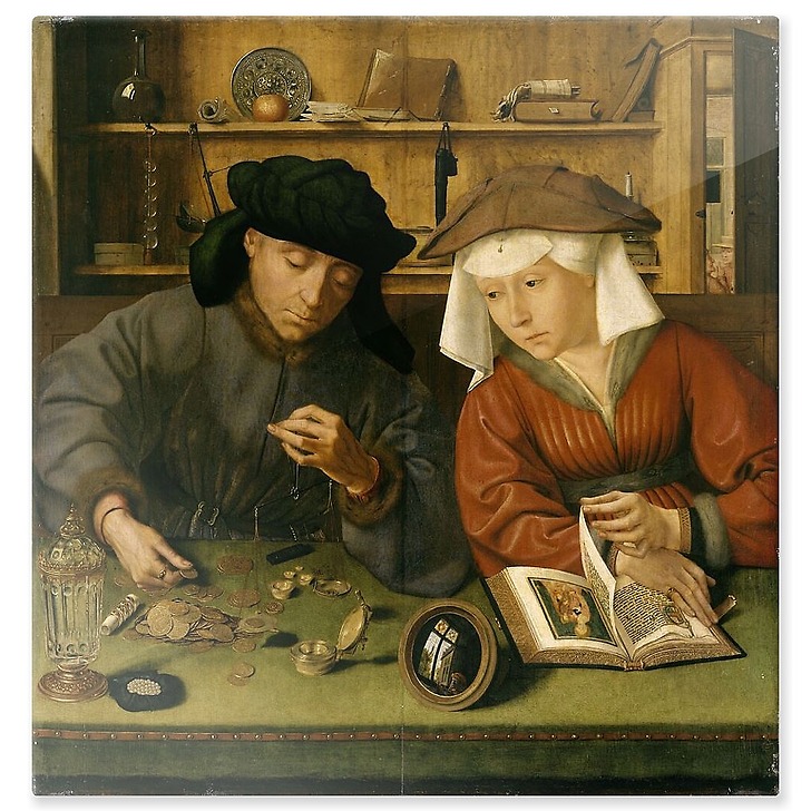 Le Prêteur et sa femme (panneaux aluminium)