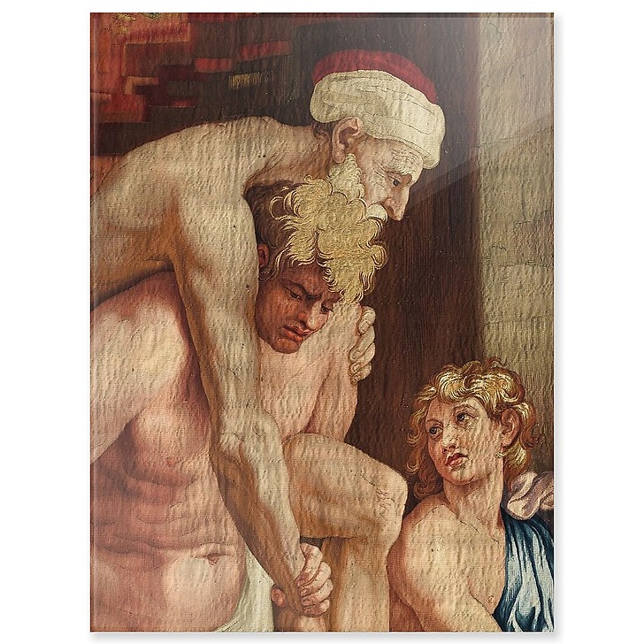 L'incendie du Bourg, en 847 : Enée portant Anchise (panneaux acryliques)