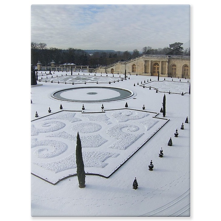 The Orangery of the Palace of Versailles under the snow in January 2009 (aluminium panels)