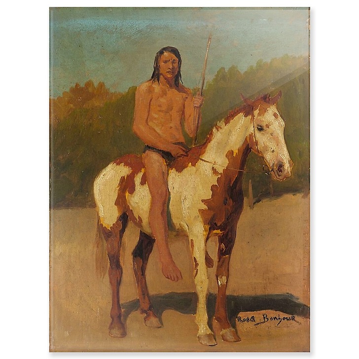 Peau-Rouge à cheval (panneaux acryliques)