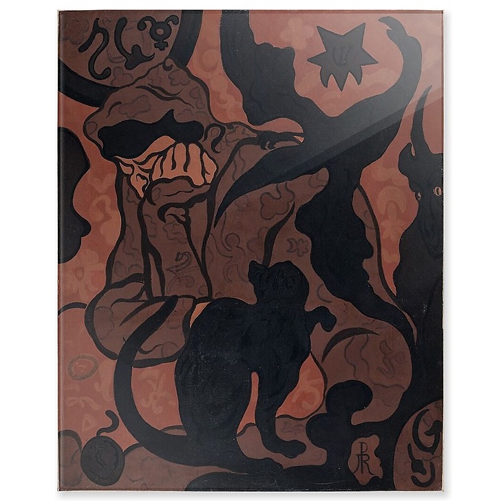 The Witch and the Cat (acrylic panels)