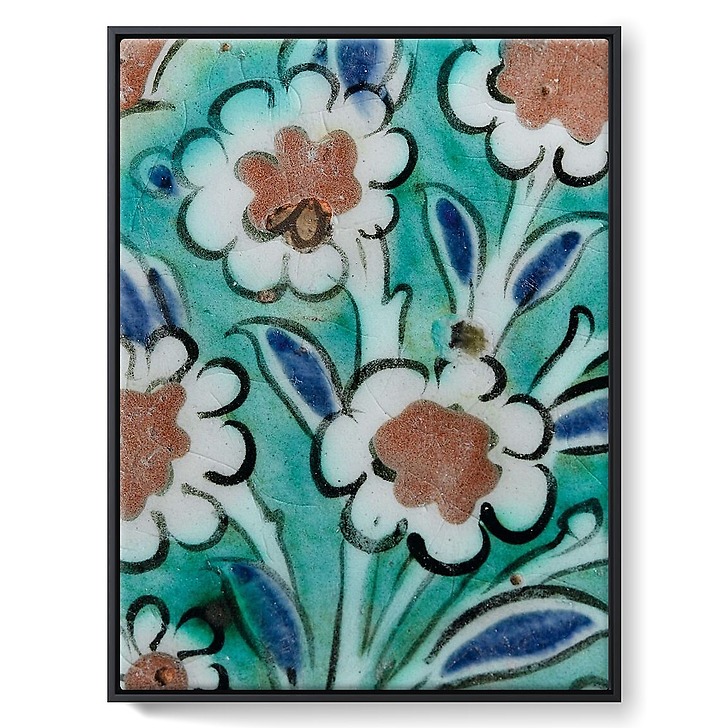 Dish with scalloped mandorla (framed canvas)