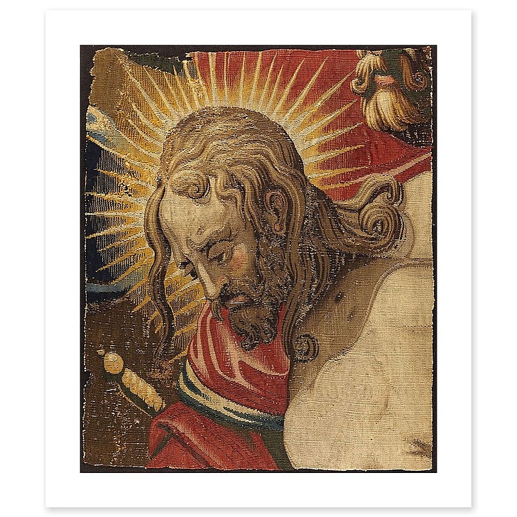 Tapisserie : tête de Christ de la tenture de Saint-Merry (toiles sans cadre)