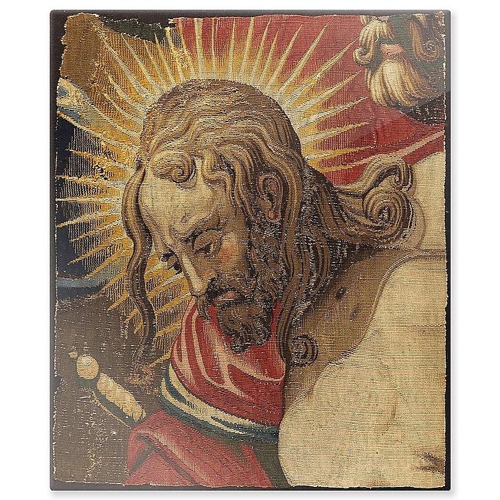 Tapestry: Christ's head of the Saint-Merry hanging (aluminium panels)