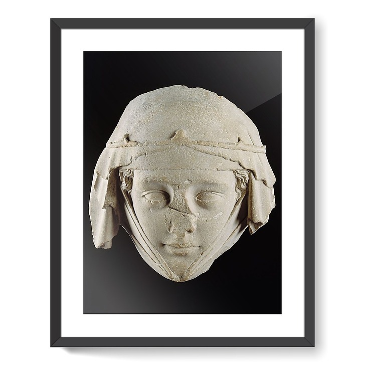 Mask of the lying of Jeanne de Toulouse, from the abbey church of Gercy in Varennes-Jarcy (framed art prints)