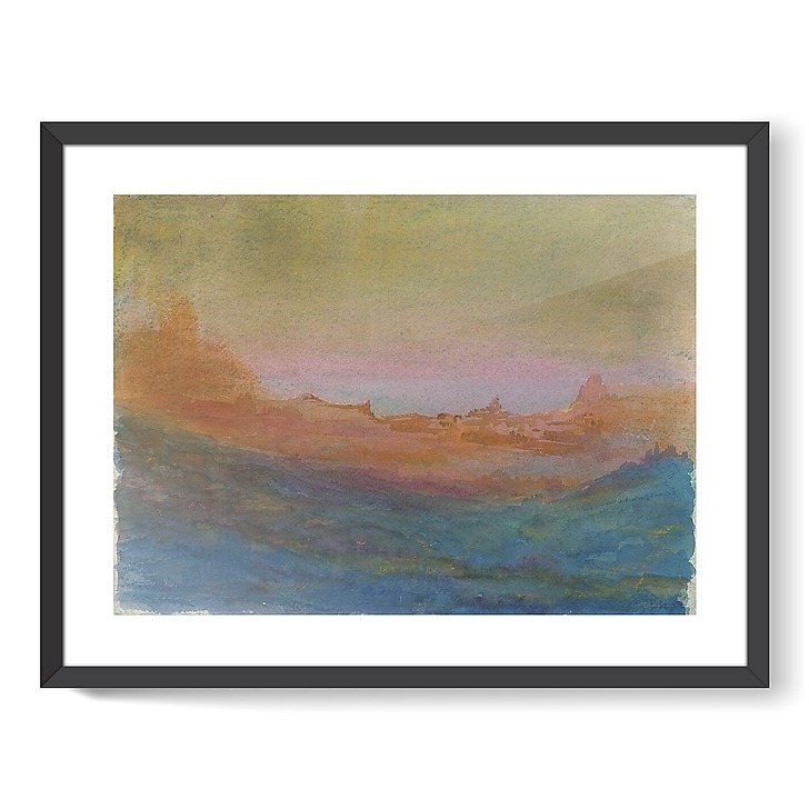 Paysage avec falaises (affiches d'art encadrées)