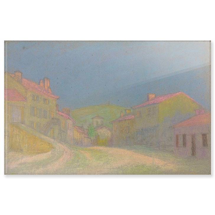 Village with pink roofs (acrylic panels)
