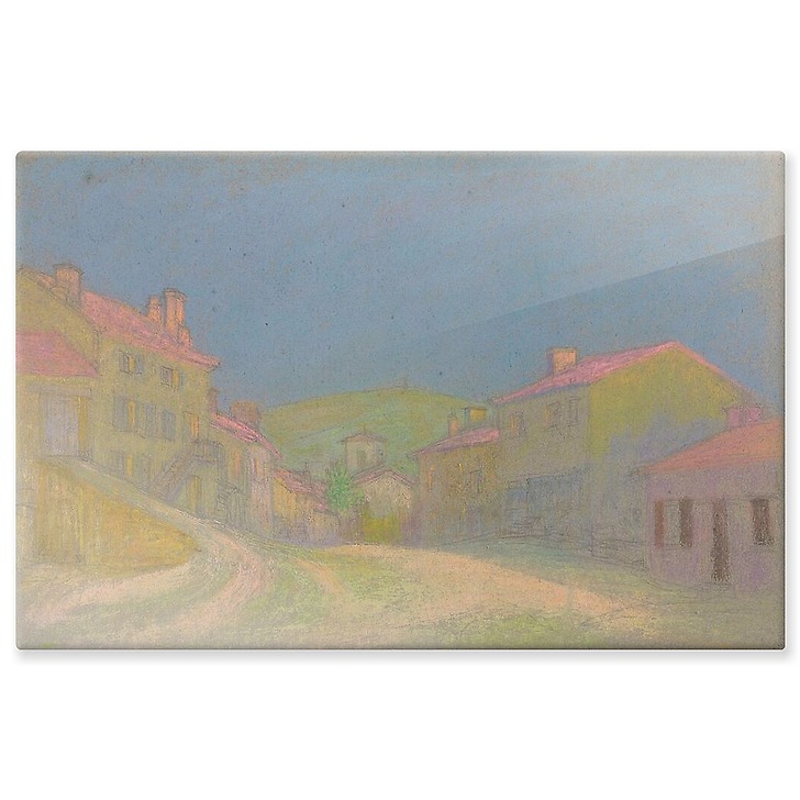 Village with pink roofs (aluminium panels)