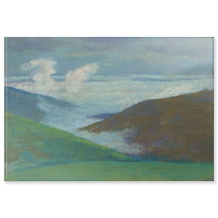 Paysage de montagne avec mer de nuages (panneaux acryliques)