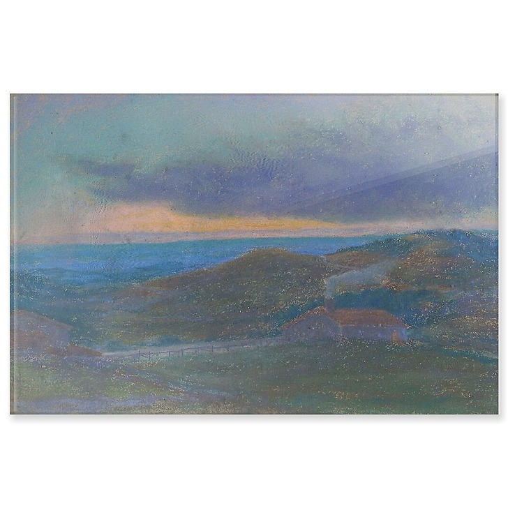 Chaumière au soleil couchant (panneaux acryliques)