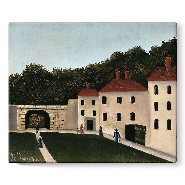 Promeneurs dans un parc (toiles sur châssis)