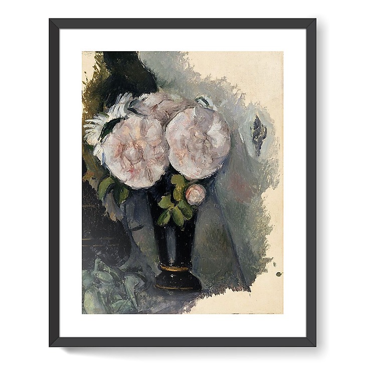 Flowers in a blue vase (framed art prints)