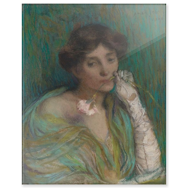 Femme à l'oeillet (panneaux acryliques)