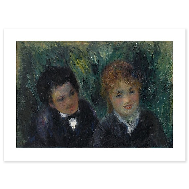 Portrait of a young man and a young girl (canvas without frame)