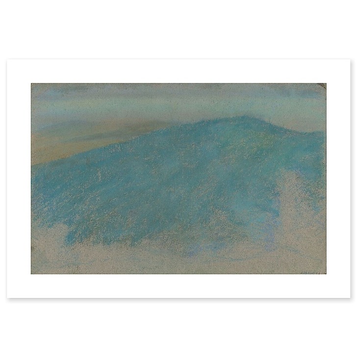 Landscape with village on the skyline (canvas without frame)
