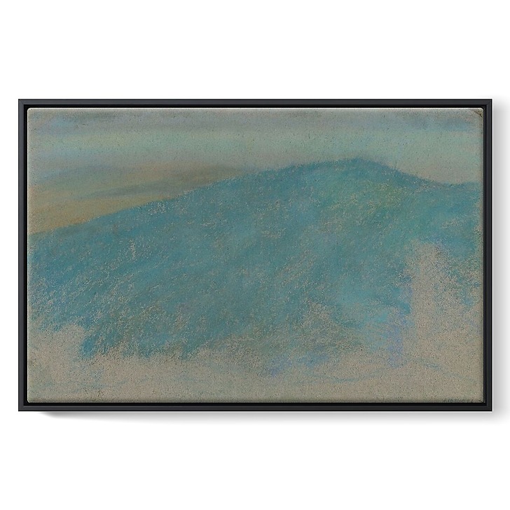 Paysage avec village sur la ligne d'horizon (toiles encadrées)