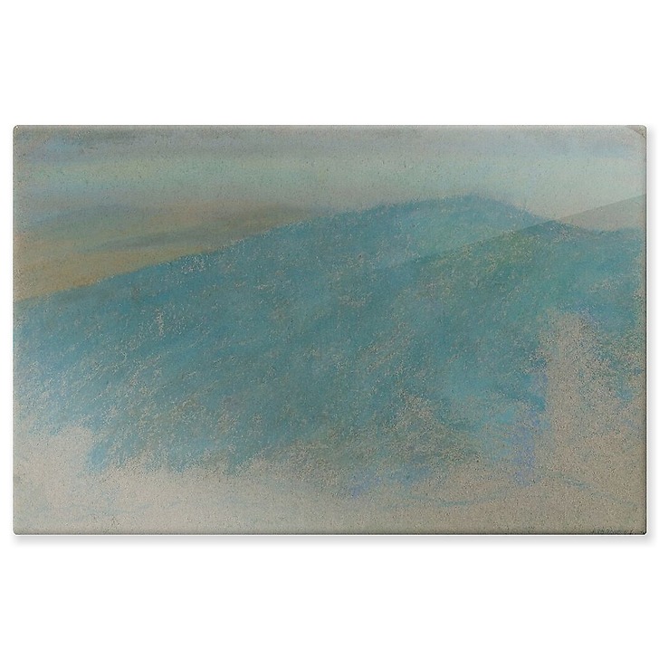 Landscape with village on the skyline (aluminium panels)