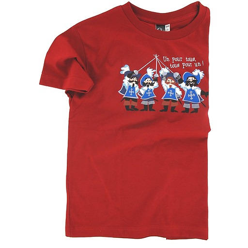 T-shirt "Mousquetaires" rouge